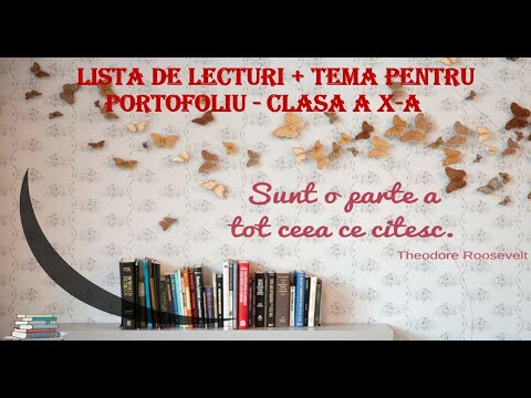 ROMANIAN LANGUAGE PORTFOLIO - 10TH GRADE