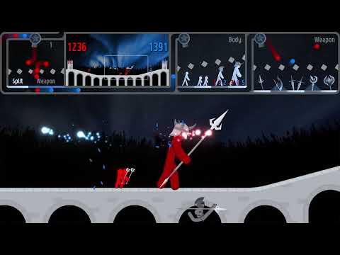 Stickman Fight  Select your body & weapon and fight