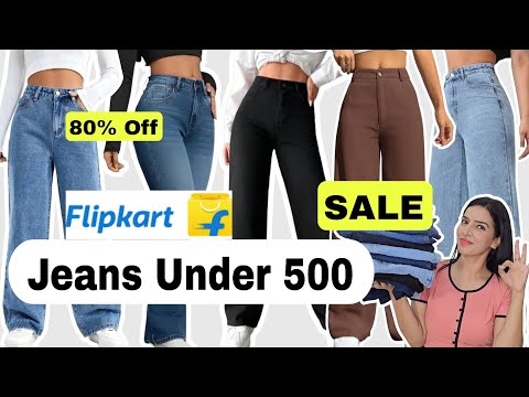 Flipkart Jeans Haul Under 500  *Huge* High Waisted Jeans 😍 Affordable Jeans #flipkart #jeans