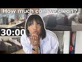 how much can you *actually* clean in 30 minutes? | Cleaning motivation | Cleaning Playlist