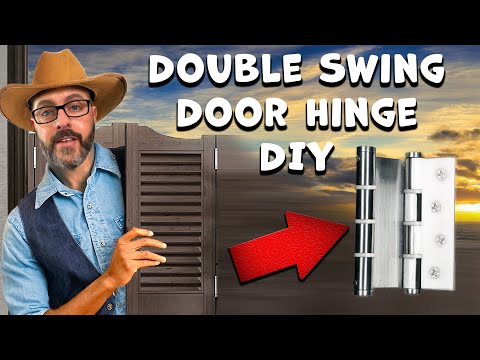 Part of a video titled Double Action Door Hinges The Ultimate Guide + DIY Installation ...