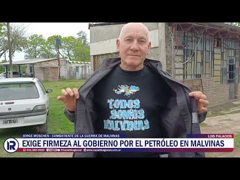 Luis Palacios: el VGM Jorge Moschen exigió firmeza ante la explotación petrolera en Malvinas