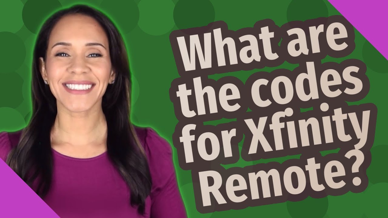 What are the codes for Xfinity Remote?