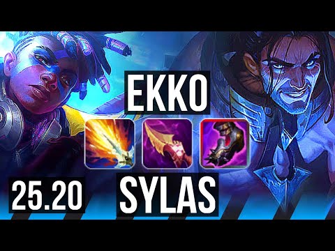 EKKO vs SYLAS (MID) | Legendary, 18/3/9 | EUW Diamond | 25.20