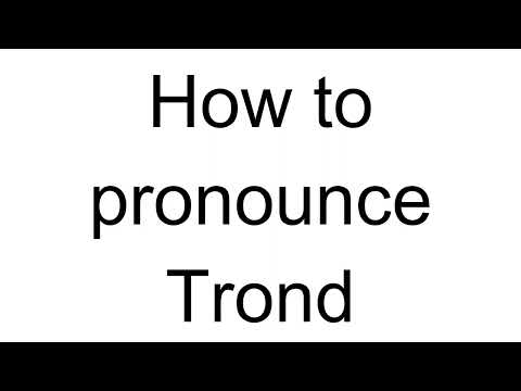 How to Pronounce Trond (Norwegian)