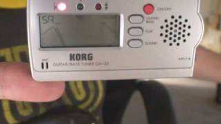 Video thumbnail for KORG GA-30 Electronic Tuner Demo by privateguitar