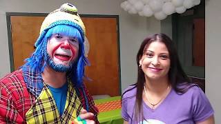 Payaso Pikorete en St Cloud Fl Celebrando el Pimer Añito de los Gemelos Iker y Amaya con la Muñequi