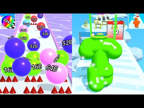 Satisfying Mobile Games Tall Man Run, Ball Run 2048 Infinity All Levels Android,iOS Gameplay
