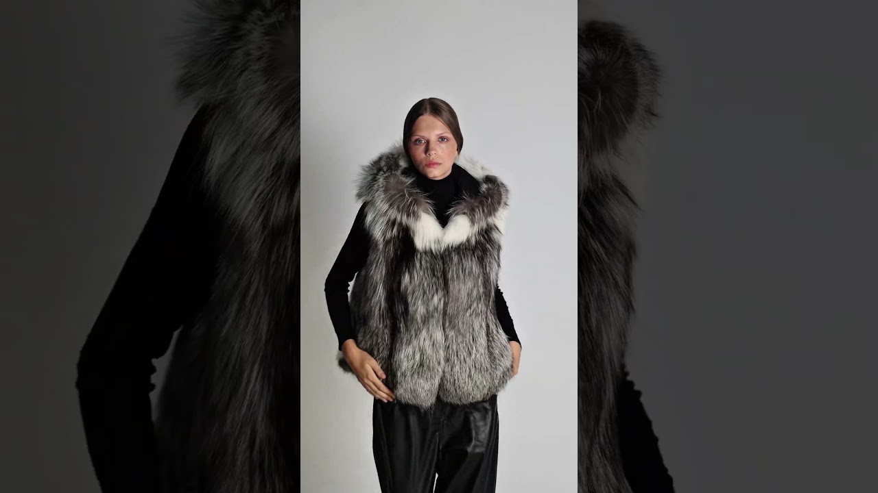 Gilet con Cappuccio in Plantium Fox – Colore Naturale