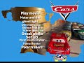 Cars 2006 Dvd Menu Remake