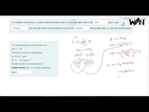 Rate Law of Mechanism With Equilibrium