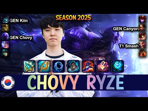 GEN Chovy RYZE vs ZIGGS Mid - Patch 25.15 KR Ranked | lolrec