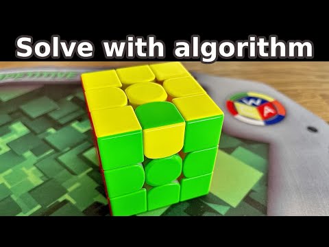 Flipping edge on Rubik's Cube with algorithm!