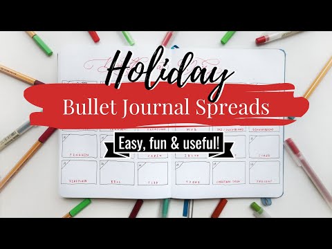 Holiday 2019 Bullet Journal Layout Ideas