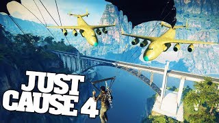When Giant Cargo Planes Meet Bridges And Trains in Just Cause 4