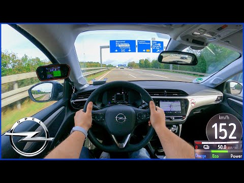 Opel Corsa-e [ELECTRIC!] (2021) - Autobahn Top Speed Drive POV