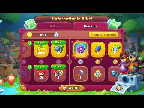 @Fishdom Win Strikes Level 5658 - 5662. Unforgettable Hike Level 29 Unlocked.