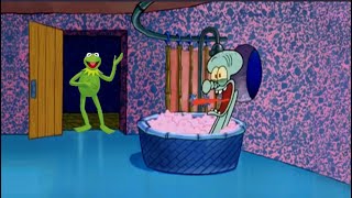 Kermit the Frog Drops by Squidward’s House