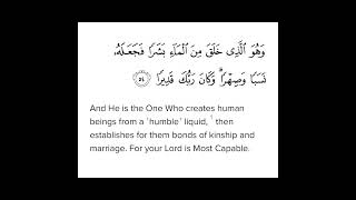 Download lagu Surah Furqan Ayat 54 #shorts #quran mp3
