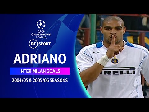 The best of Adriano at Inter Milan | Champions League goals and skills from "The Emperor"
