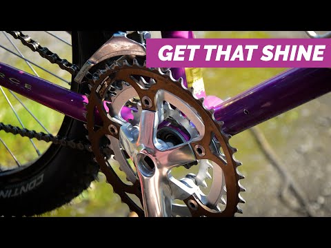 Hand Polishing Bicycle Crank Arms - Suntour XC Pro / Schwinn Series 90 PDG MTB