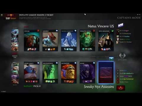Pit League: S2 - NaVi US vs Sneaky Nyx Assassins - Game 1 =60 FPS= DRAFT ONLY