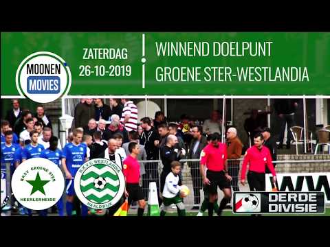 Winnend doelpunt Groene Ster-Westlandia 26-10-2019