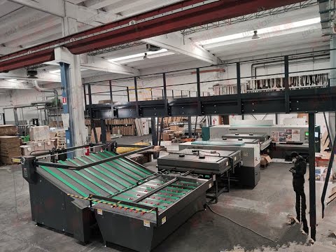 WDR200 WONDER single pass corrugated carton digital printer with drying and coating system in Italy