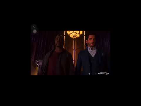Lucifer resting the devil face(opening scene)
