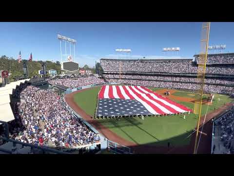 Awesome National Anthem at Dodger Stadium at All Star Game