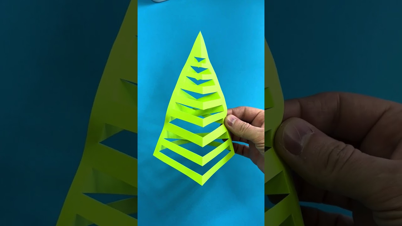 Christmas Tree from Paper | Kirigami Christmas Tree 1