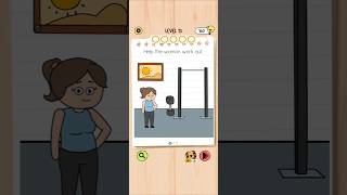 Brain Test 5 Level 13: Help the woman work out Walkthrough
