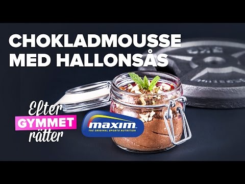 Chokladmousse med hallonsås – Recept