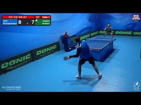 00:00 Yurii Shchepanskyi 3-1 Vadym Hryban West 5 WIN CUP 18.11.2022 | TABLE TENNIS WINCUP
