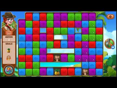 Lost Island Blast Adventure Level 1807 - NO BOOSTERS 🏝️ | SKILLGAMING ✔️