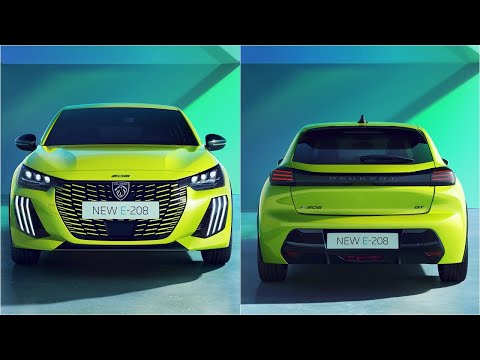 New 2024 Peugeot e-208 GT facelift is here! First Look and Details