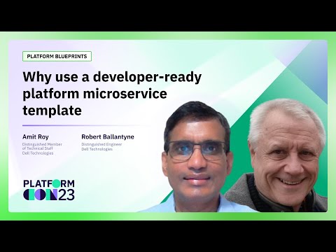 Why use a developer-ready platform microservice template | PlatformCon 2023