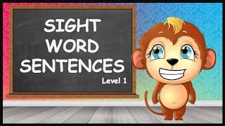 SIGHT WORD SENTENCES WITH PICTURES  - LEARN TO READ FIVE SIGHT WORD SENTENCES KINDERGARTEN