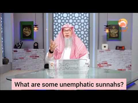 What are some of the non emphatic sunnah prayers (nafl) - assim al hakeem