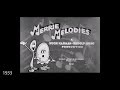 Openings And Closings Merrie Melodies 1931 1969