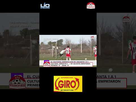 Cultural Arroyito y Sportivo Sacanta repartieron puntos