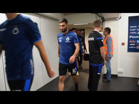 JL Club - Waasland-Beveren 19/10/2018 : spelers komen terug van opwarming