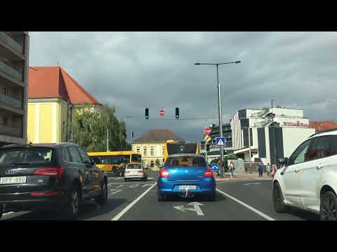 Driving in Hungary: ZALAEGERSZEG belvárosa
