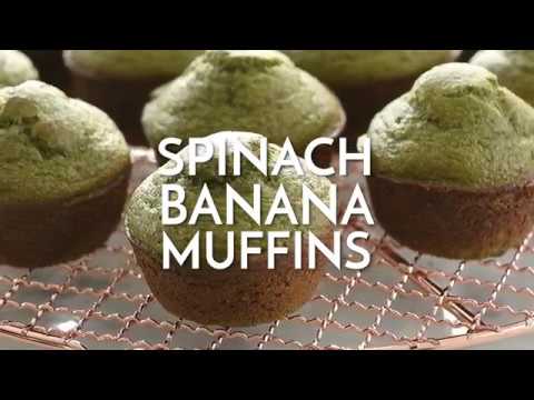 Spinach Banana Muffins