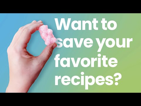 Creating and Saving Your Own Recipes