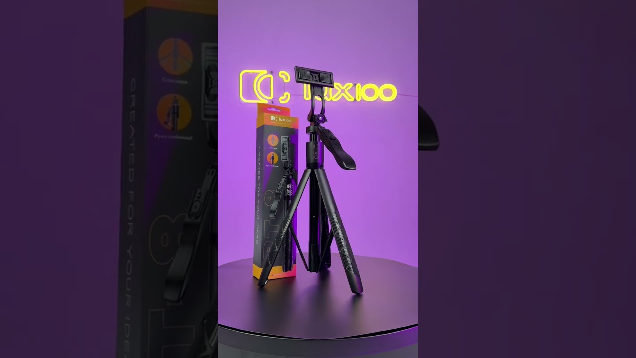 Комплект для SMM Medium: штатив для телефона LUX100 RT-8 и микрофон-петличка HOCO оригинал Type-C + Lightning