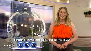 Powerball Results - Draw 1533 - 02 October 2025