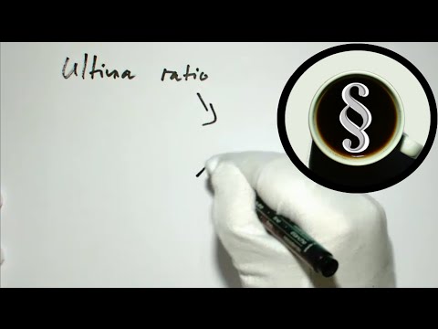 Latein im Recht: ultima ratio