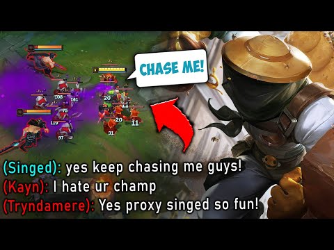 PROXY SINGED MAKES THE ENEMY JUNGLER TILT! (THE ULTIMATE DISTRACTION)