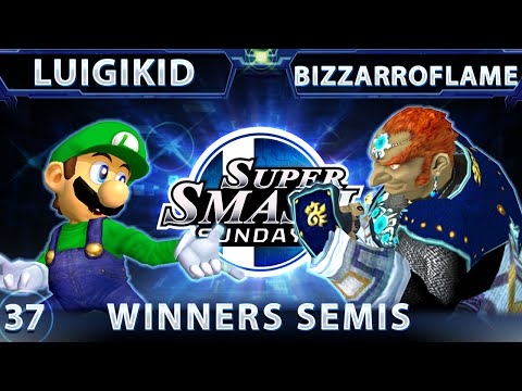 SSS 37 - Luigikid (Luigi) Vs. YP Bizzarro Flame (Ganondorf) SSBM Winners Semis - Smash Melee